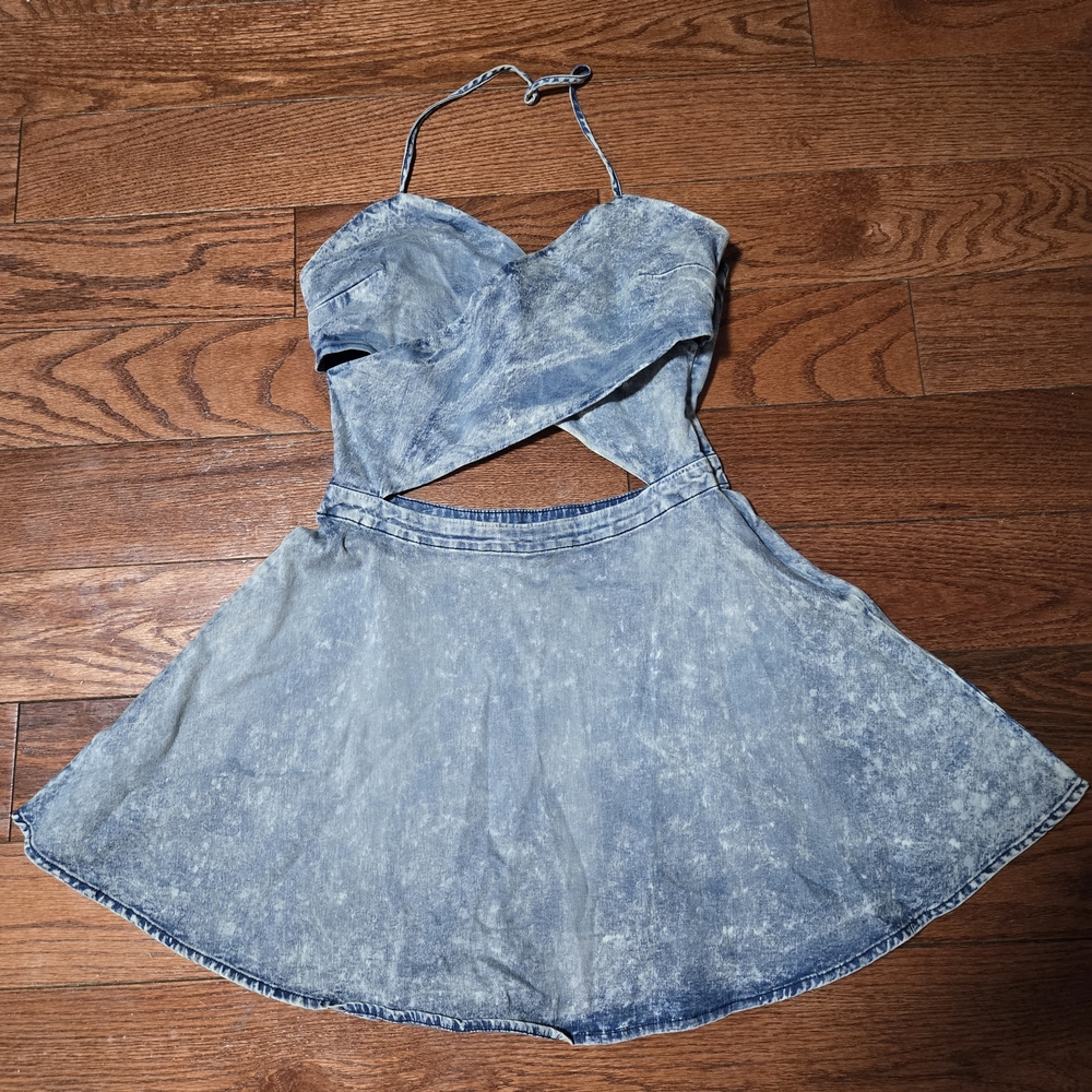 Denim Blue Mini Dress